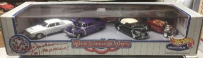 1932 Ford Hi-Boy Roadster, '40 Ford Deluxe Convertible, '56 Chevy 210 2-Door Sedan, 1963 Plymouth 426 Max Wedge