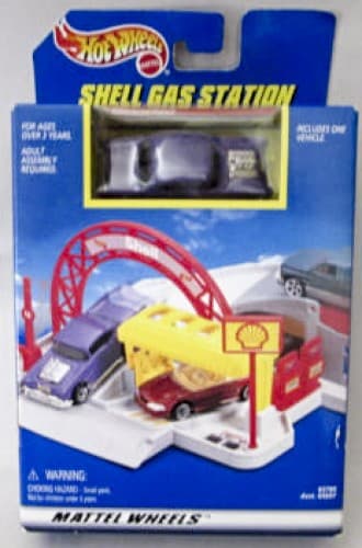 Hot Wheels Shell Gas Station '57 Chevy Bel-Air