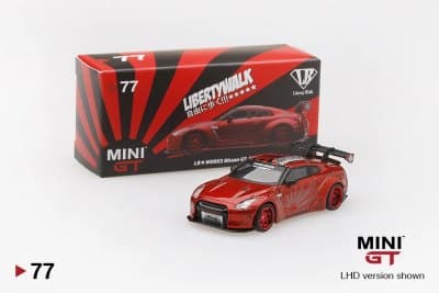 LB★WORKS Nissan GT-R (R35) Candy Red Type 1, Rear Wing ver 1+2