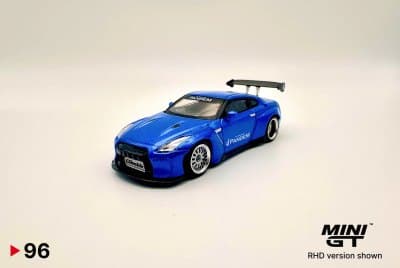 Pandem Nissan GT-R (R35) Metallic Blue GT Wing