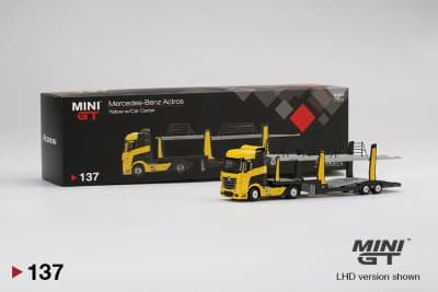 Mercedes-Benz Actros Yellow w/ Car Carrier