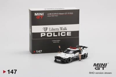 LB★WORKS Nissan GT-R (R35) LB★WORKS Police Type 1, Rear Wing ver 1