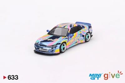 Nissan Silvia (S15) Rocket Bunny Chrome Blue MINI GT give 2023 China