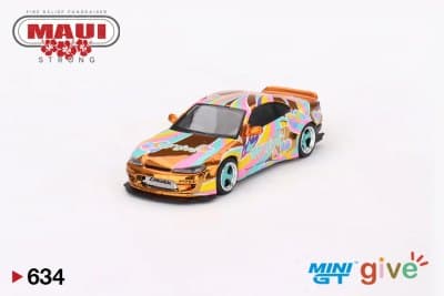 Nissan Silvia (S15) Rocket Bunny Chrome Orange MINI GT give 2023 USA