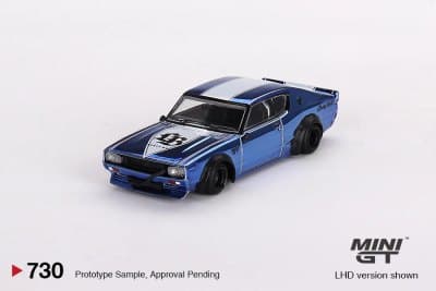 Nissan Skyline Kenmeri Liberty Walk Chrome Blue