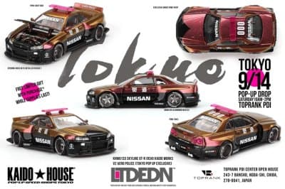 Nissan Skyline GT-R (R34) Kaido Works V2 Aero Police (Tokyo Pop Up Exclusive)