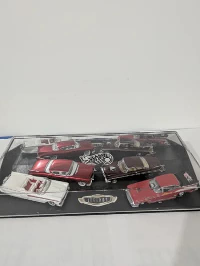 1957 Cadillac Eldorado, 1957 Ford Fairlane, 57 Chevy Funny Car and 1957 Plymouth Fury