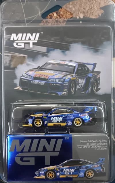 Nissan LB-Super Silhouette S15 Silvia #555 Team Mini GT Liberty Walk 2025 Formula Drift