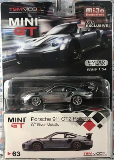 Porsche 991 Turbo GT2RS Weissach Package GT Silver Metallic