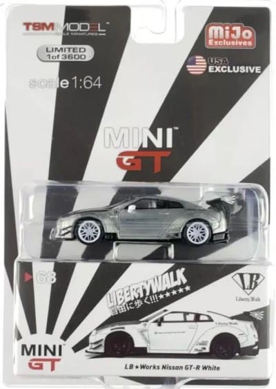 LB★WORKS Nissan GT-R (R35) White Type 2, Rear Wing ver 3
