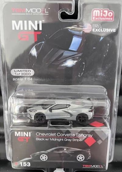 Chevrolet Corvette Stingray Black w/ Midnight Gray Stripe