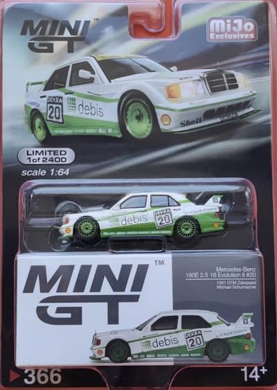 Mercedes-Benz 190E 2.5 16 Evolution II 1991 DTM Zakspeed #20 Michael Schumacher