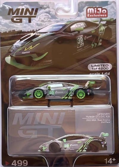 Lamborghini Huracan GT3 EVO #39 2022 IMSA Road America 2nd Place