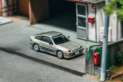 Honda Ballade Sports MUGEN CR-X Pro Silver with Tarmac Cards Combo Set