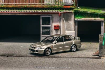 Mitsubishi Lancer GSR Evolution Silver Special Edition with Tarmac Cards