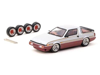 Mitsubishi Starion Silver / Dark Red