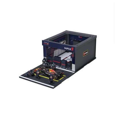 PIT STOP RED BULL RB21 (2025) #1 VERSTAPPEN - Official Oracle Red Bull Racing Formula 1 Playset Diorama with 1:43 scale RB21 vehicle