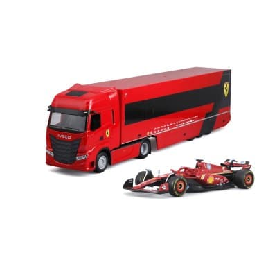Iveco S-Way 570 Racing Transport with Ferrari SF-24 #16 Charles Leclerc