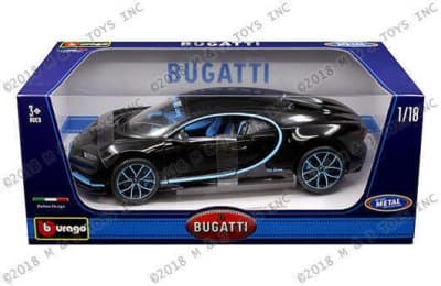 Bugatti Chiron 42 Edition Black with Blue Accents – Plus