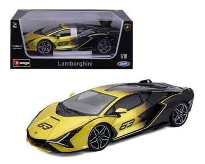 Lamborghini Sian FPK37 Hybrid #63 (Faded Black/Yellow) – MJ Exclusive USA