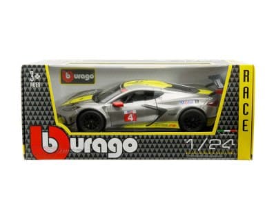 2020 Chevrolet Corvette C8R – Grey Metallic with Yellow Stripes – Race Series