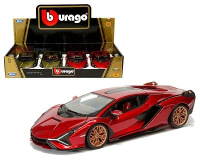 Lamborghini Sian FKP 37 (Matte Green Metallic, Red)