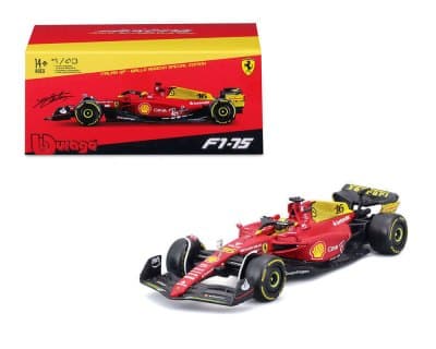 2022 Ferrari  Italian GP Monza #16 Charles Leclerc with Driver – Plastic Case – Ferrari Formula 1-75
