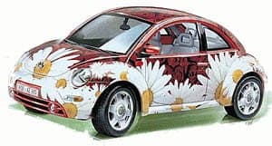 1998 VW New Beetle Flower Power