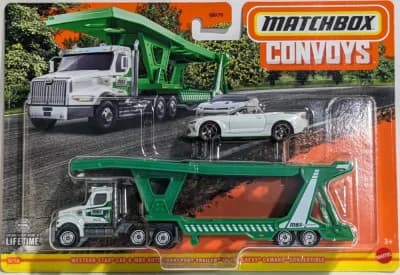 Western Star Cab & MBX Auto Transport Trailer & 16 Chevy Camaro Convertible
