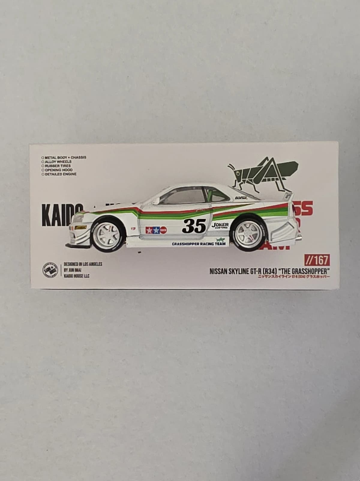 Nissan Skyline GT-R (R34) Tamiya x Kaido House "The Grasshopper" V1 No Package: Image 10