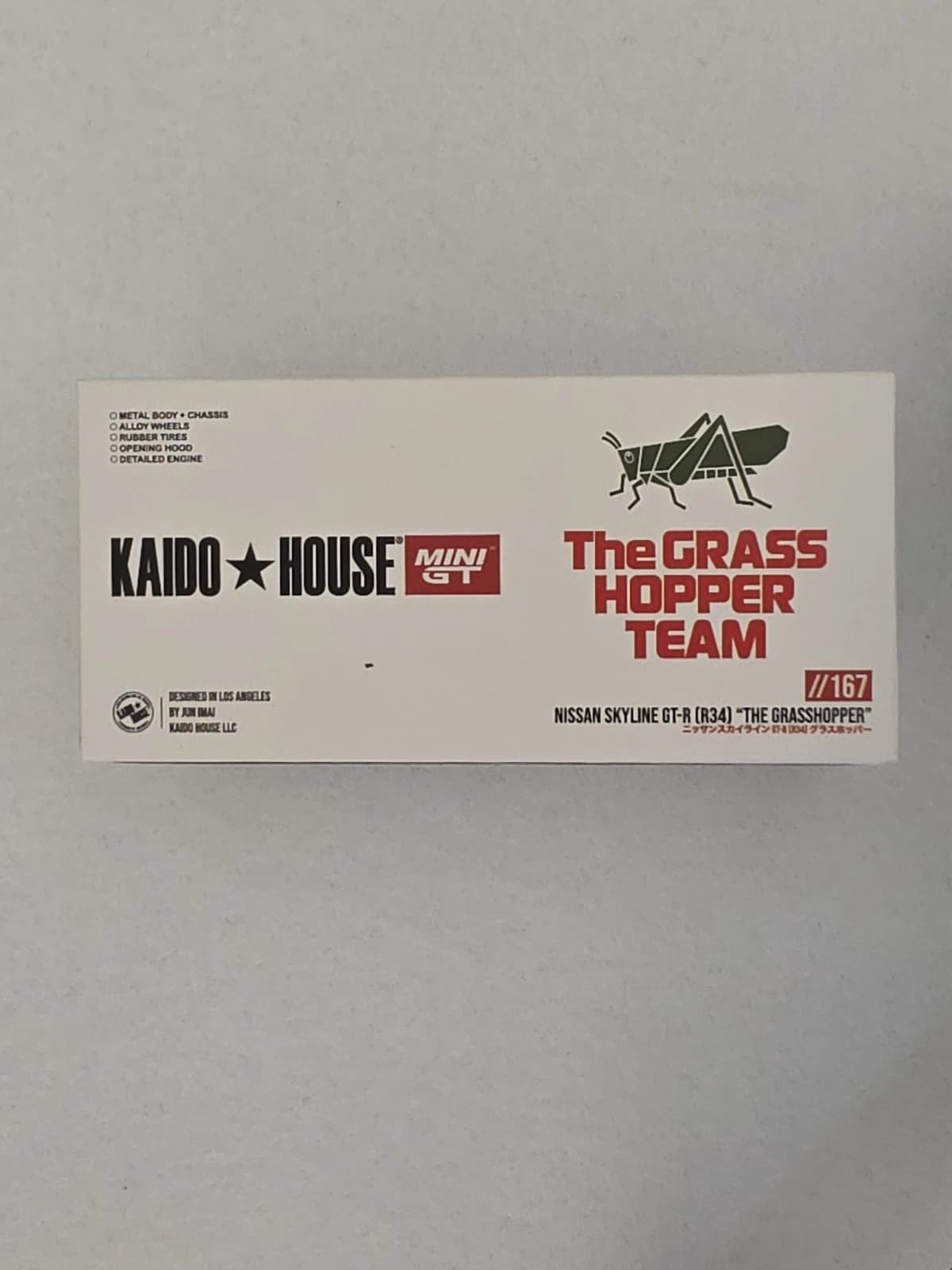 Nissan Skyline GT-R (R34) Tamiya x Kaido House "The Grasshopper" V1 Box: Image 8