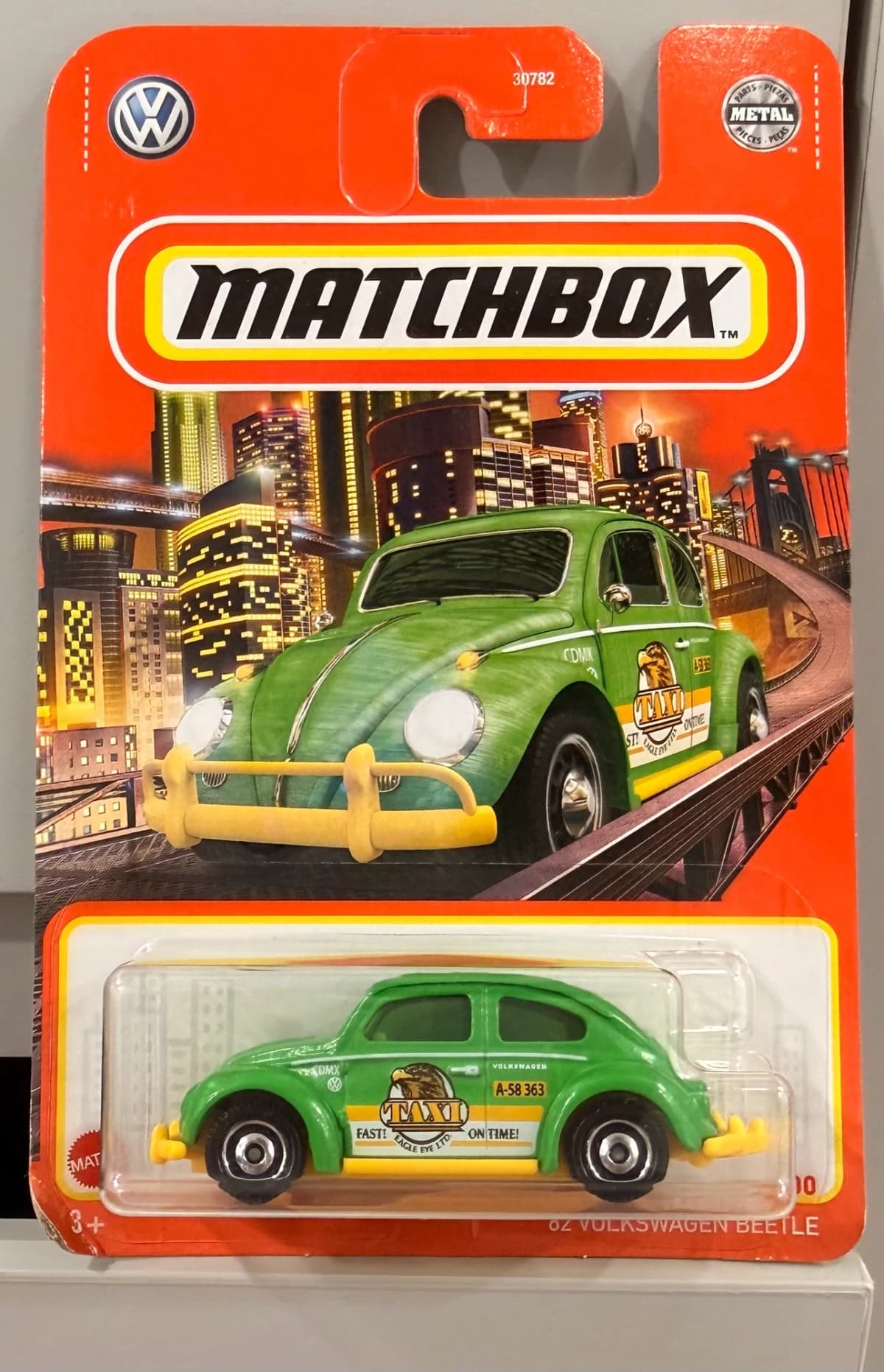 62 Volkswagen Beetle Long Card: Image 1