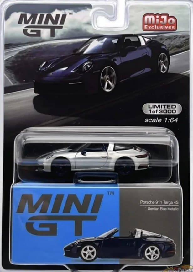 Porsche 911 Targa 4S Gentian Blue Metallic Blister: Image 1