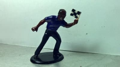 Action Figure - Dark Man Waiving Checkered Flag
