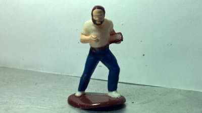 Action Figure - Man In White Shirt W/ Beard