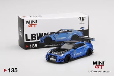 LB★WORKS Nissan GT-R (R35) Blue / LB Work Livery 2.0 Type 2, Rear Wing ver 3