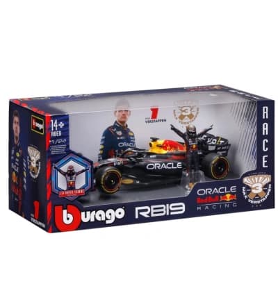 Red Bull RB19 #1 Max Verstappen F1 2023 – 1:24 Diecast Model with Driver