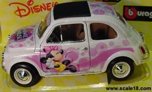1965 Fiat 500F Minnie Mouse